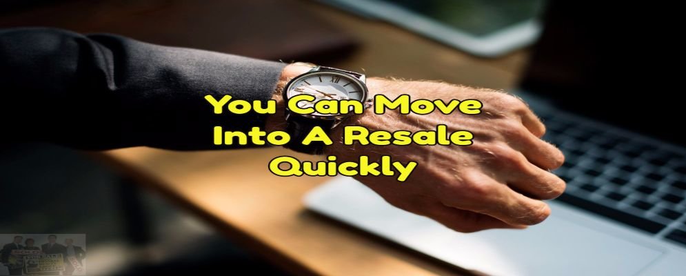 You can move quickly into a resale home